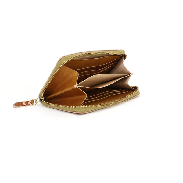 R long wallet -Hand dye-