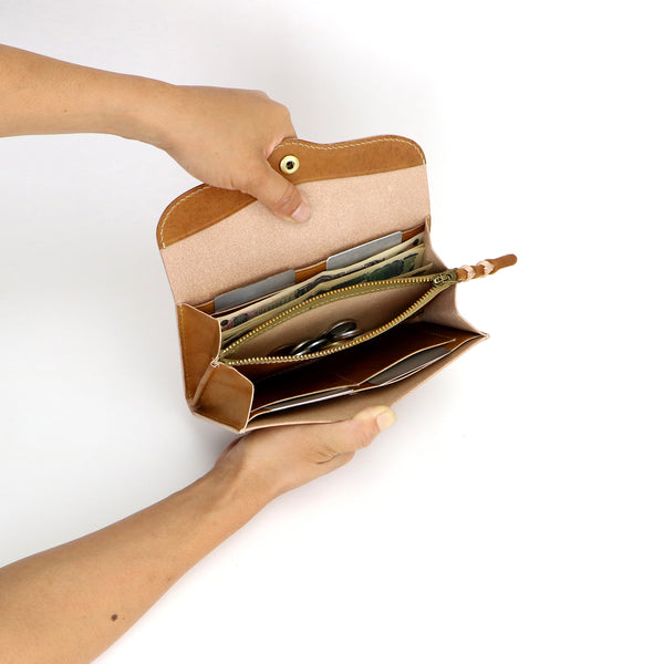 Middle wallet -Hand dye-