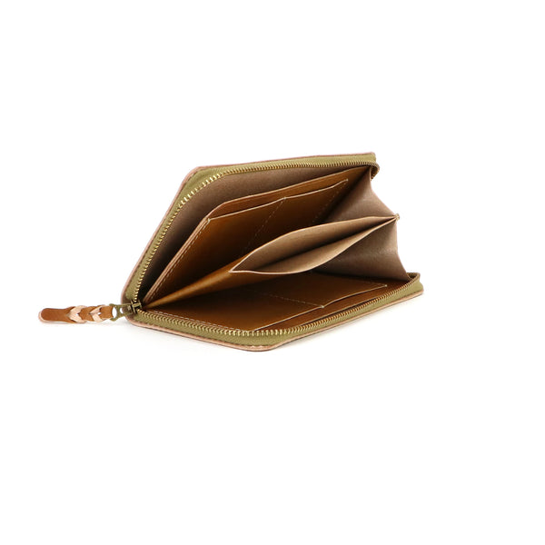 R middle wallet -Hand dye-