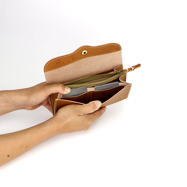 Middle wallet -Hand dye-