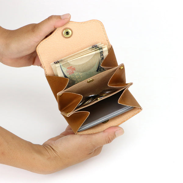 Accordion wallet -Hand dye-