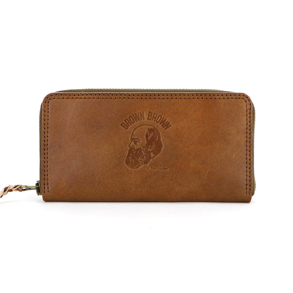 R long wallet -Hand dye-