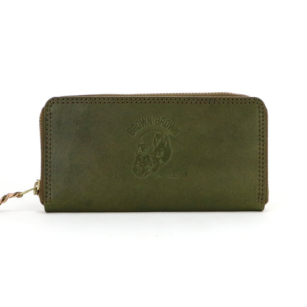 R long wallet -Hand dye-