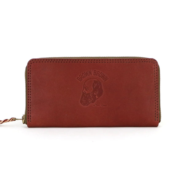 R long wallet -Hand dye-