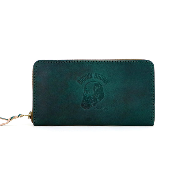 R middle wallet -Hand dye-