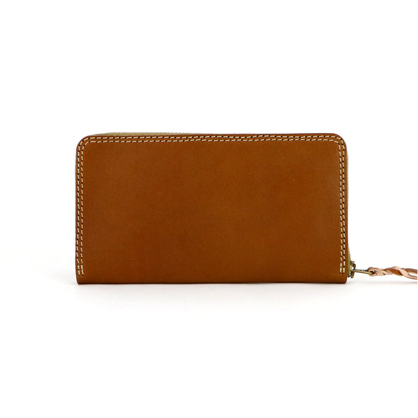 R middle wallet -Hand dye-